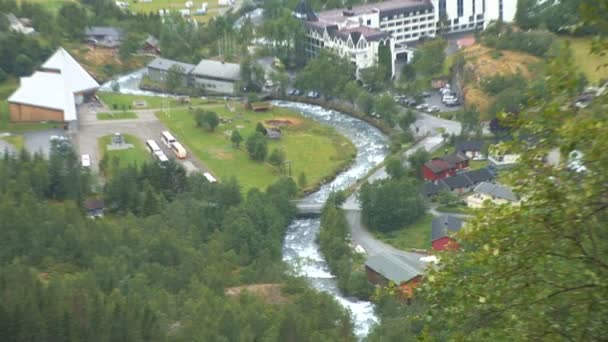 Norsko - městě geiranger — Stock video