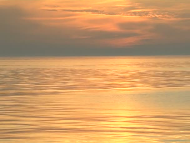 Puesta de sol en el mar negro — Vídeos de Stock