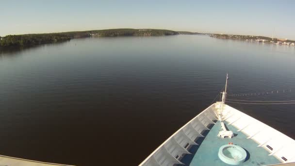 Zweden - stockholm - sail away - time-lapse — Stockvideo