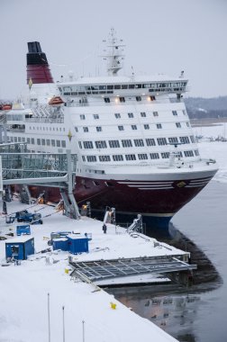 Viking line - gemi - turku bağlantı noktası
