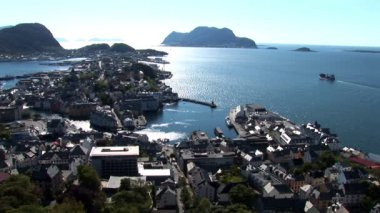 Norveç - alesund panoramik - seyahat hedef - Kuzey Avrupa