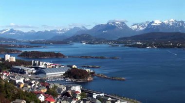 Norveç - alesund panoramik - seyahat hedef - Kuzey Avrupa