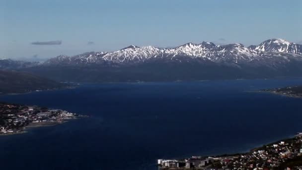 Норвегия - Тромсо Панорамный - Путешествие - Северная Европа — стоковое видео