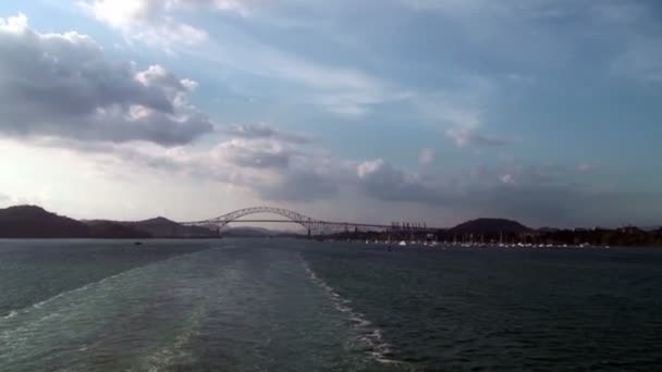 Γέφυρα της Αμερικής - πόλη του Παναμά — Αρχείο Βίντεο
