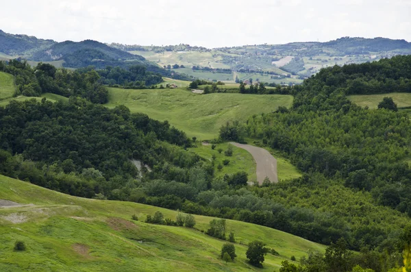 Northern Italy - Green hills — Stock Photo, Image