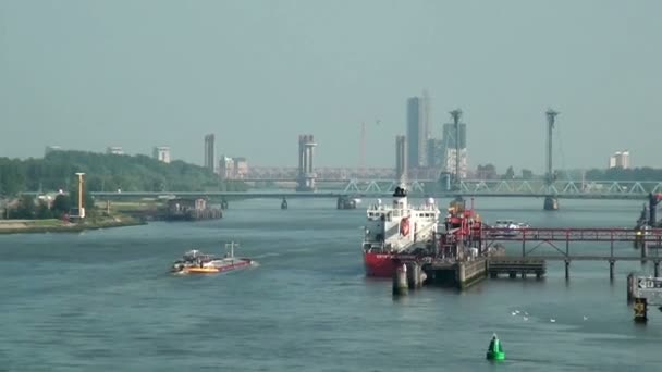 Sail away Rotterdam — Stock Video