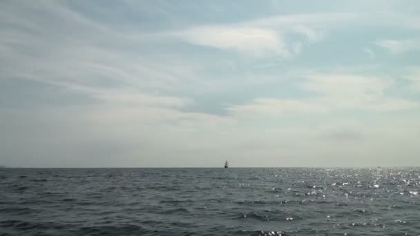 Pirate sail ship — Stock Video