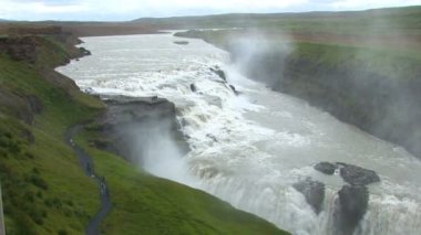İzlanda-golden circle - gullfoss - altın düşer