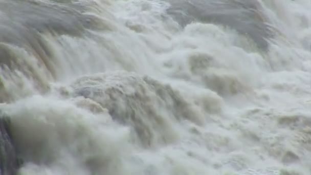 Islandia- Círculo Dorado - Gullfoss - Golden Falls — Vídeo de stock