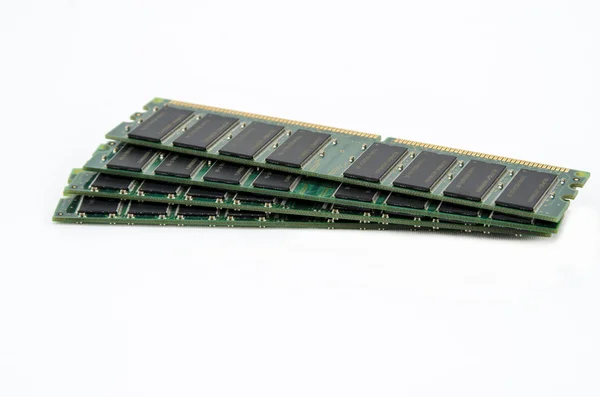 Microchips aislados de DDR aleatorio - Memoria de acceso —  Fotos de Stock