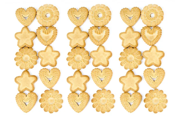 Різні форми печива — стокове фото
