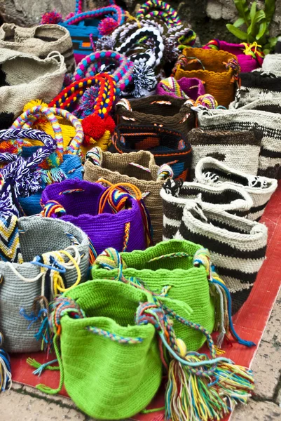 时尚-钩针编织手袋 — 图库照片