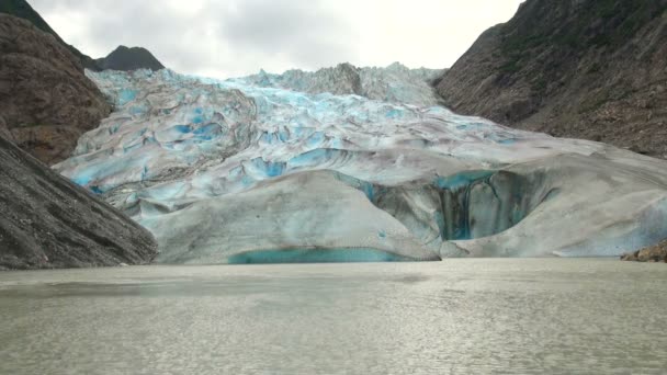 Alaska - davidson gletsjer — Stockvideo