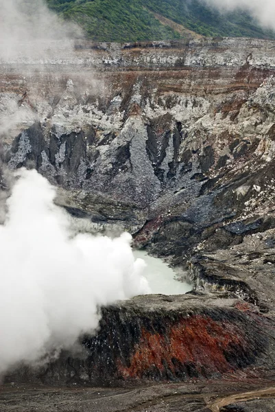 Poás Volcano Crater — Zdjęcie stockowe