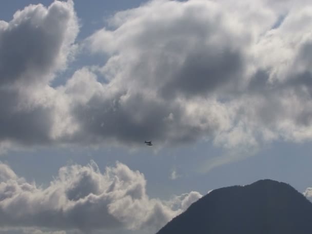 Vista di Ketchikan, Alaska Harbor - Stati Uniti d'America — Video Stock