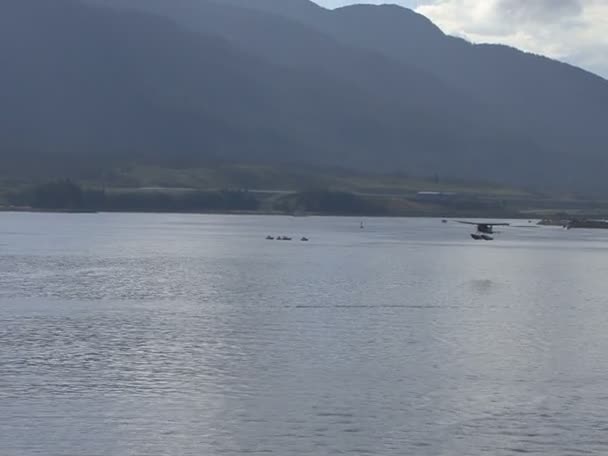 Pohled na Ketchikan, Aljaška Harbor - USA — Stock video