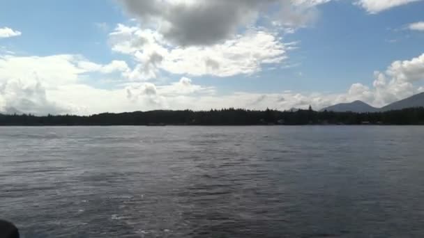 Pohled na Ketchikan, Aljaška Harbor - USA — Stock video