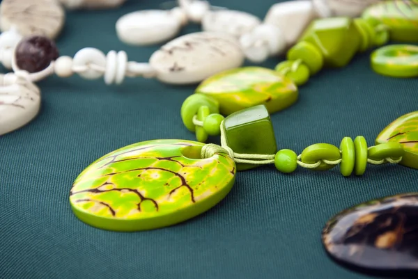 Jewelry - Tagua Nut Lime Necklace — Stock Photo, Image