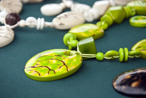 Bijoux - Collier Tagua Nut Lime — Photo