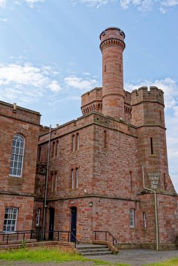 Inverness Şatosu ve Şerif Mahkemesi İskoçya, Birleşik Krallık. Inverness - 18 Temmuz 2021