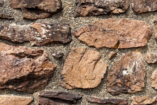 Ιστορικό Ένας Ξηρός Πέτρινος Τοίχος Στο Κάστρο Urquhart Drumnadrochit Highland — Φωτογραφία Αρχείου