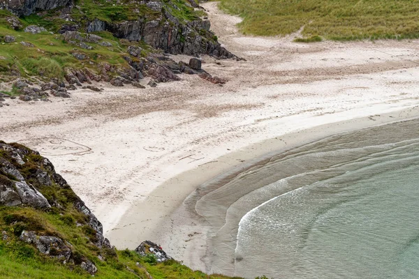 Vista Playa Ceannabeinne Cerca Durness Costa Norte Sutherland Región Highland —  Fotos de Stock