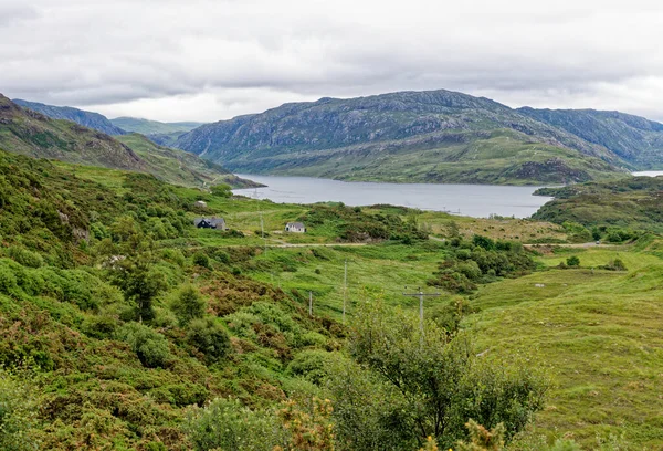 Loch Inchard Μια Παράκτια Λίμνη Στη Δυτική Ακτή Της Σκωτίας — Φωτογραφία Αρχείου