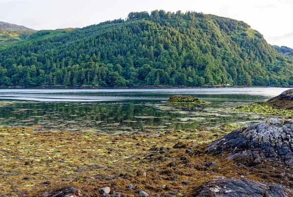 Loch Duich Bei Sonnenuntergang Dornie Western Highlands Schottland Großbritannien Juli — Stockfoto