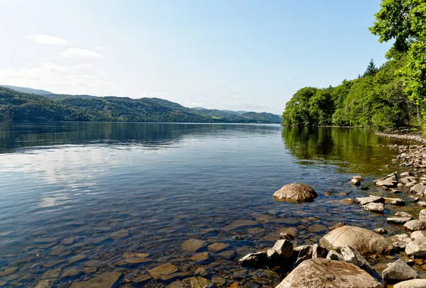 Widok Loch Ness Szkocja Lipca 2021 Piękno Szkockich Wyżyn Całej — Zdjęcie stockowe