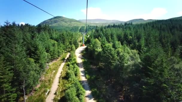 Montaña Góndola Aonach Mor Cordillera Ben Nevis Grampian Highland Northwest — Vídeo de stock