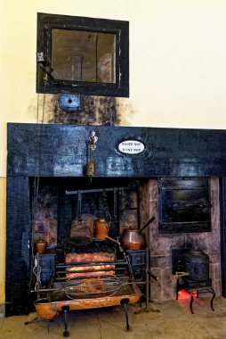 Culzean Şatosu Mutfağı - Ayrshire İskoçya 'da Maybole, Birleşik Krallık. 22 Temmuz 2021