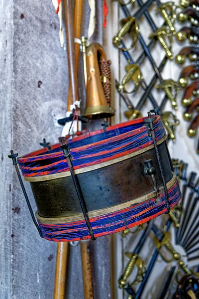 Military Drum Displayed Culzean Castle Located Maybole Ayrshire Scotland United — Stock Photo, Image