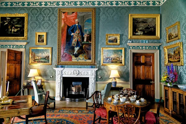 Ancien Salon Vintage Dans Château Culzean Maybole Dans Ayrshire Écosse — Photo