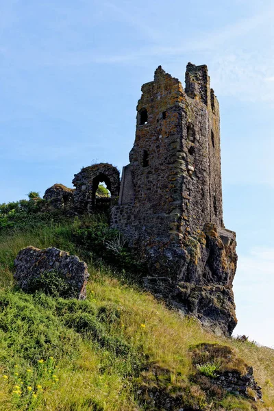 Restos Del Castillo Dunure Del Siglo Xiii Costa Ayrshire Sur — Foto de Stock