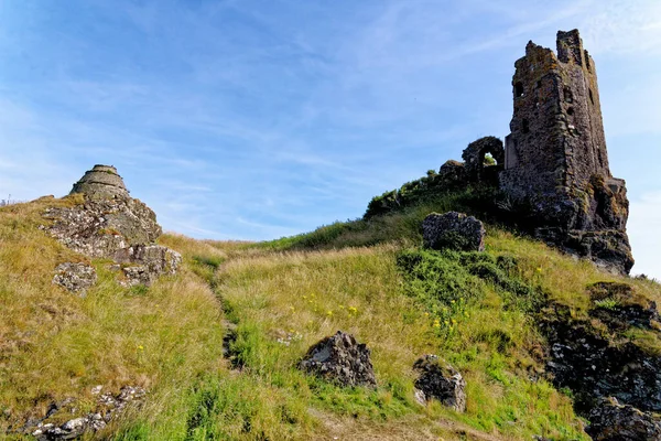 Restos Del Castillo Dunure Del Siglo Xiii Costa Ayrshire Sur — Foto de Stock