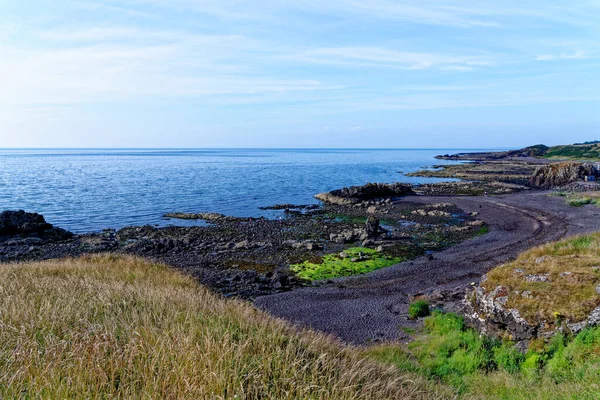 Pláž Dunure Village Pobřeží Ayrshire Jižně Ayr Skotsko Spojené Království — Stock fotografie