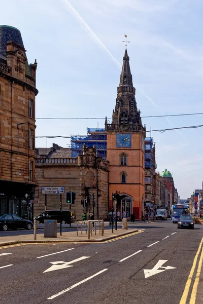 Vista Ciudad Mercante Glasgow Escocia Reino Unido Julio 2021 — Foto de Stock