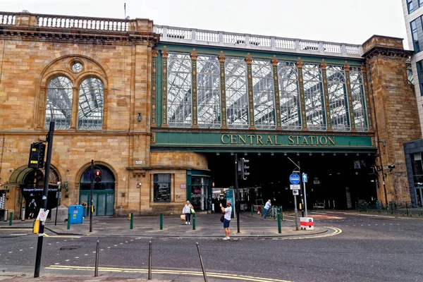 Hlavní Nádraží Glasgow Centru Města Glasgow Skotsko Velká Británie Července — Stock fotografie