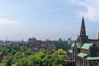 Glasgow Katedrali Castle Caddesi - Glasgow İskoçya 23 Temmuz 2021