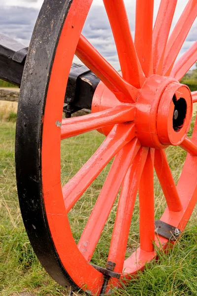 Vintage Wooden Wagon Wheel Detayları Pitstone Windmill Ivinghoe Hertfordshire Ngiltere — Stok fotoğraf