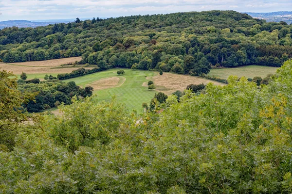 Veduta Dei Pianerottoli Gesso Margini Chiltern Hills Ashridge Estate Buckinghamshire — Foto Stock