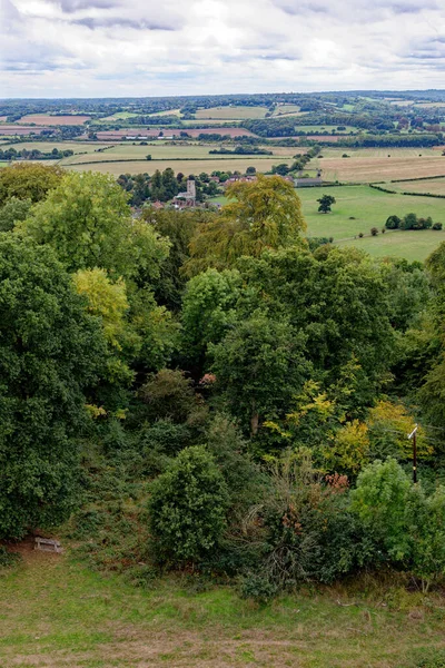 Vues Des Plaines Craie Bordure Des Collines Chiltern Ashridge Estate — Photo