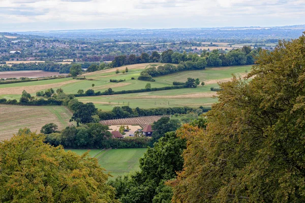 Vistas Terras Baixas Giz Borda Chiltern Hills Ashridge Estate Buckinghamshire — Fotografia de Stock