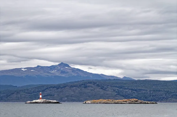 Montagnes Près Ushuaia Canal Beagle Terre Feu Argentine Destination Voyage — Photo