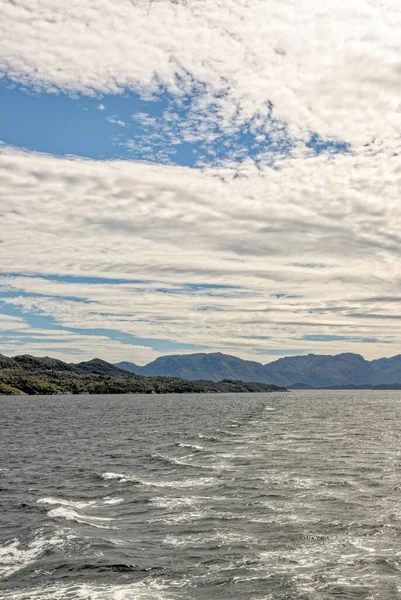 Ushuaia Yakınlarındaki Dağlar Beagle Kanalı Tierra Del Fuego Arjantin — Stok fotoğraf