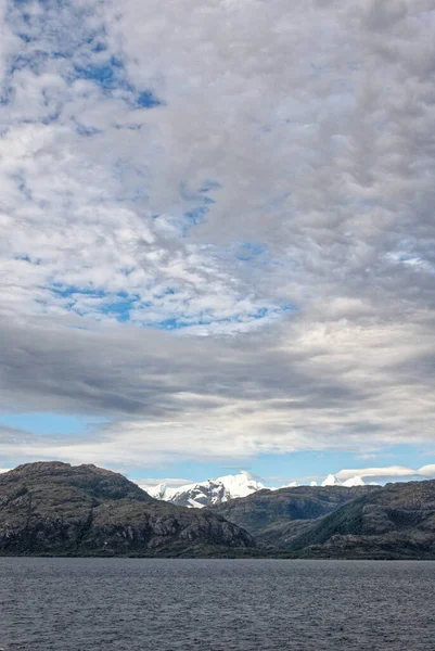 Ushuaia Yakınlarındaki Dağlar Beagle Kanalı Tierra Del Fuego Arjantin — Stok fotoğraf