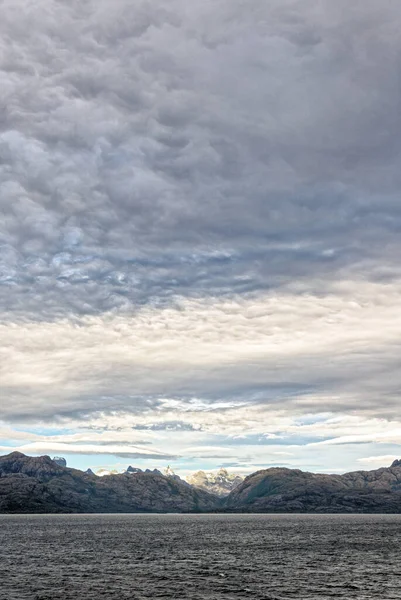 Bergen Buurt Van Ushuaia Het Beagle Channel Tierra Del Fuego — Stockfoto