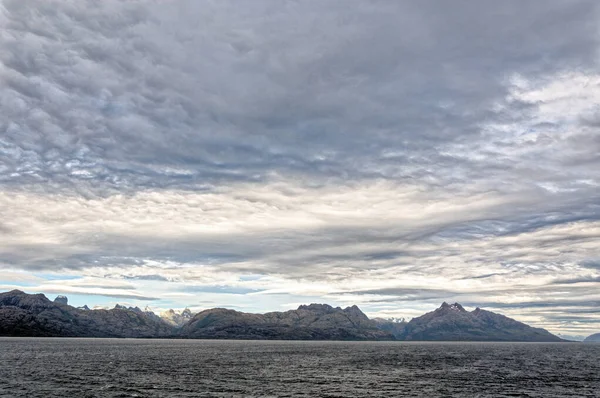 Fjell Nær Ushuaia Beaglekanalen Tierra Del Fuego Argentina Reisemål – stockfoto