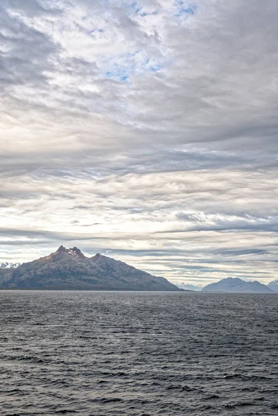 Hory Blízkosti Ushuaia Beagle Channel Tierra Del Fuego Argentina Cestovní — Stock fotografie