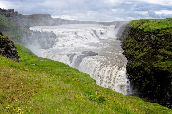 Islandia Złoty Krąg Gullfoss Golden Falls Cel Podróży Europie — Zdjęcie stockowe